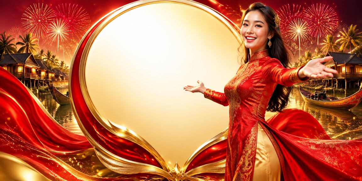 Người phụ nữ mặc áo dài bên bờ sông Mekong theo dõi casino và khuyến mãi trực tuyến