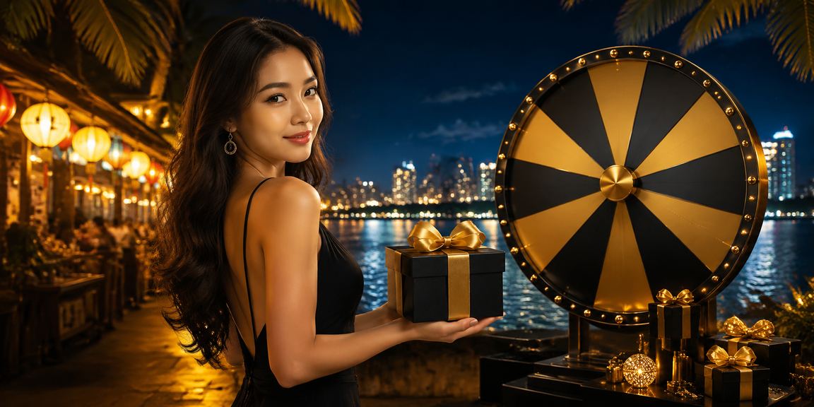Người chơi Roulette tại chợ đêm Sài Gòn kiểm tra voucher và khuyến mãi trực tuyến