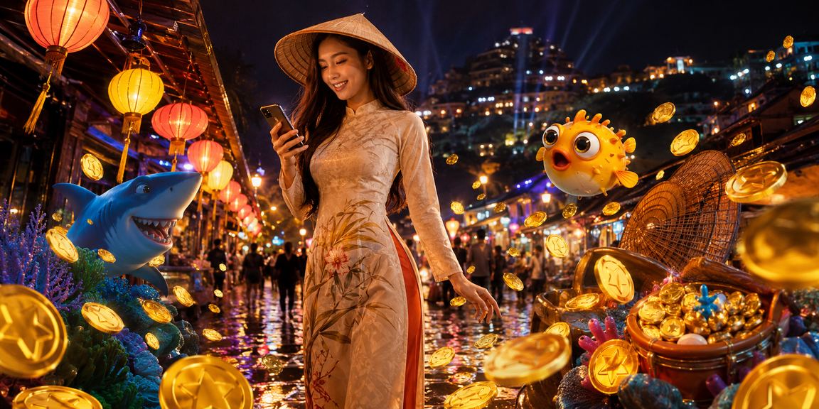 Người phụ nữ Sapa trong trang phục truyền thống theo dõi giải thưởng trên điện thoại